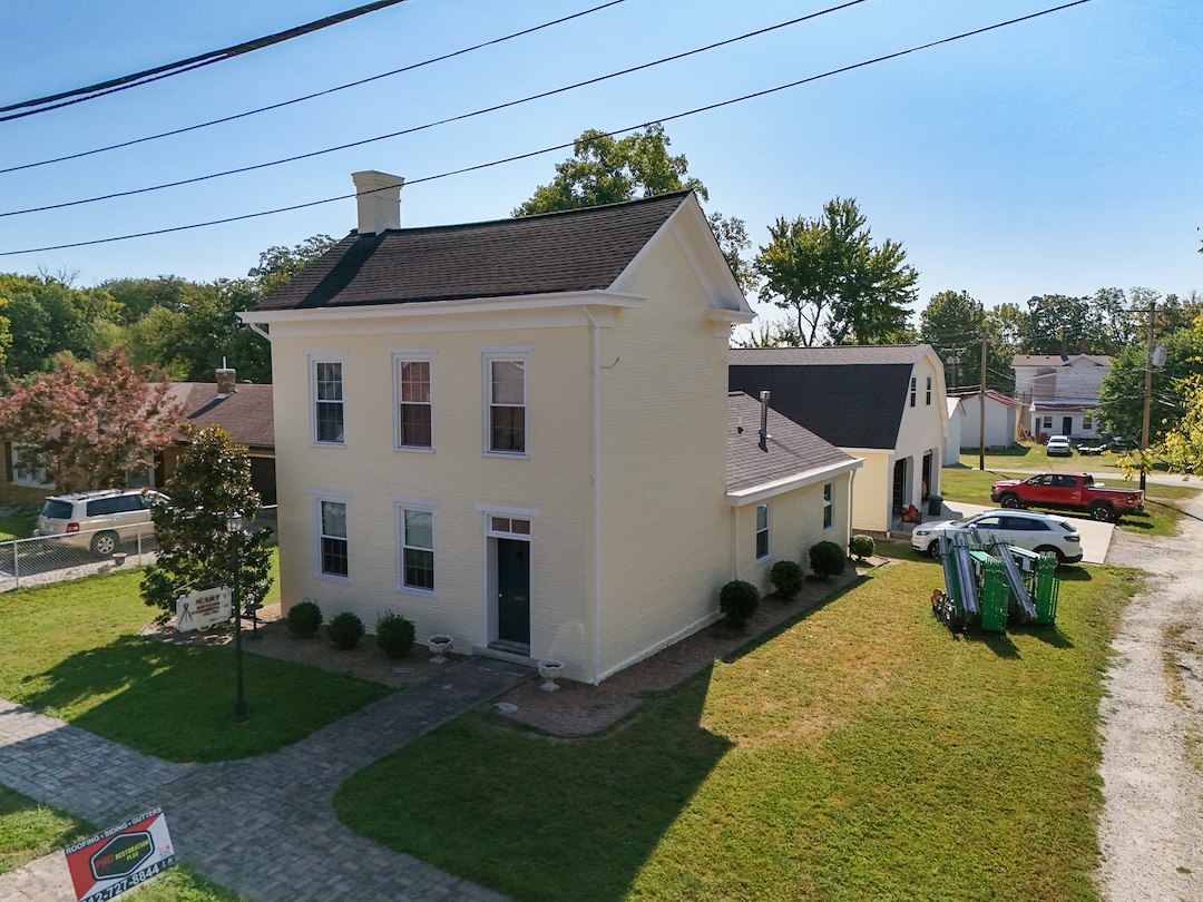 Stunning 200 Year Old Building: Paint Job/Box Gutter Renovation in Charlestown, Indiana | Completed by Pro Restoration Plus